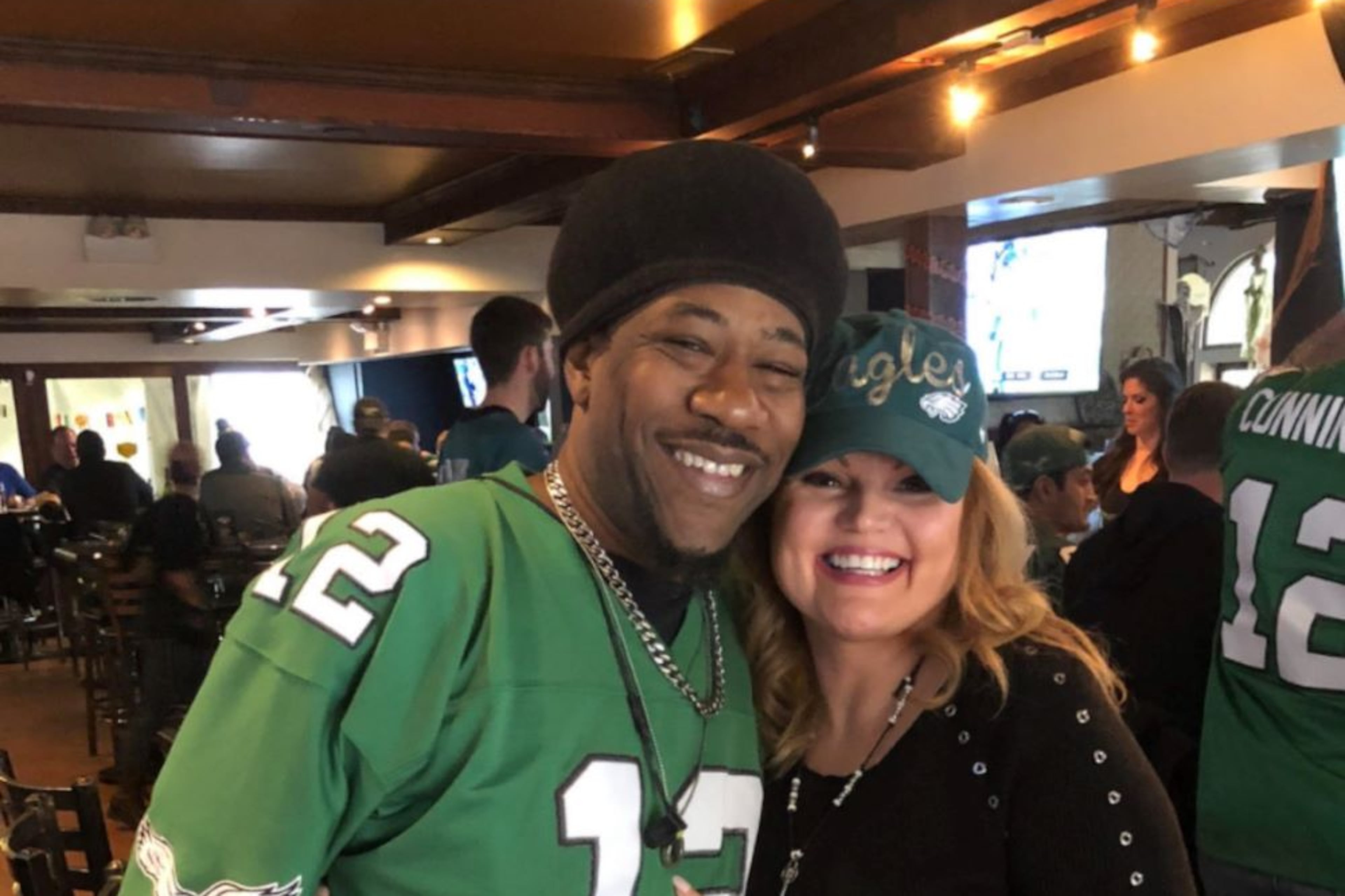 “He was extremely romantic, always giving big hugs and kisses. We would laugh and cut up all the time, hang around small groups of family and friends,” says DeVon Hunt (right), D.R.E.S. Tha Beatnik's fiancee and business partner.