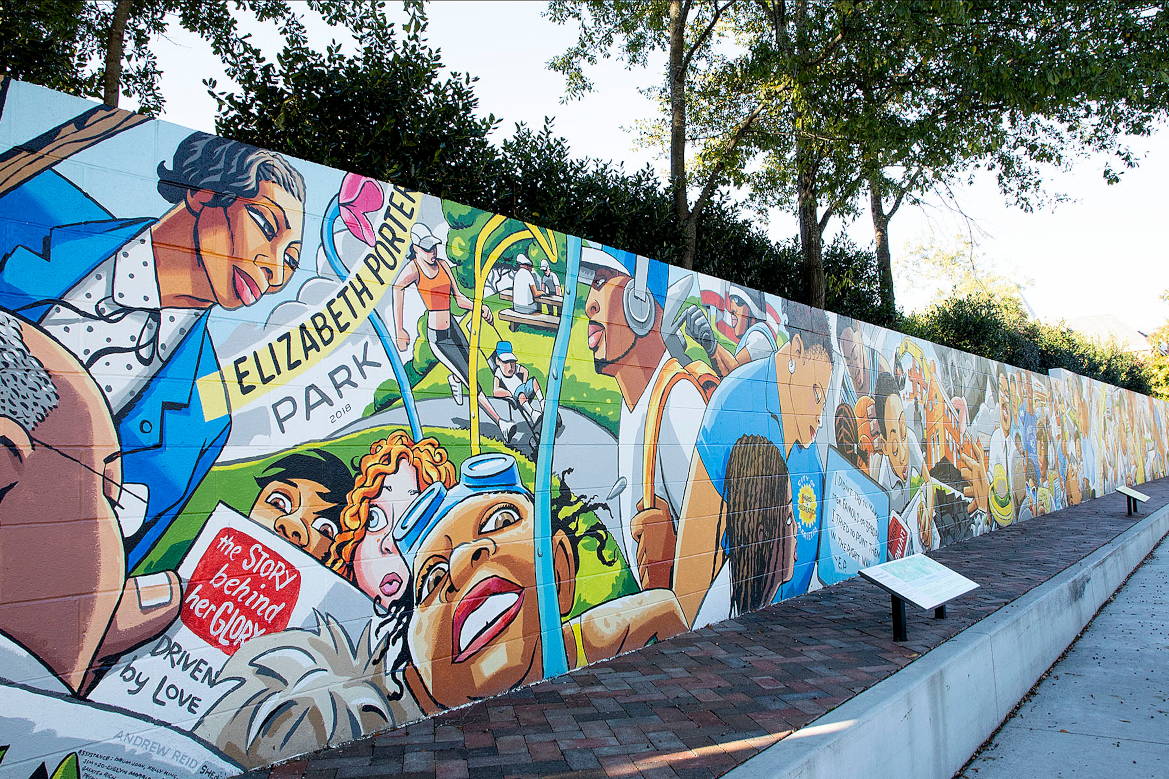 The National Civic League recently recognized the city of Marietta with its All-America City Hall of Fame Award for its community engagement efforts surrounding the creation of Elizabeth Porter Park. A mural at the park tells the history of the site.