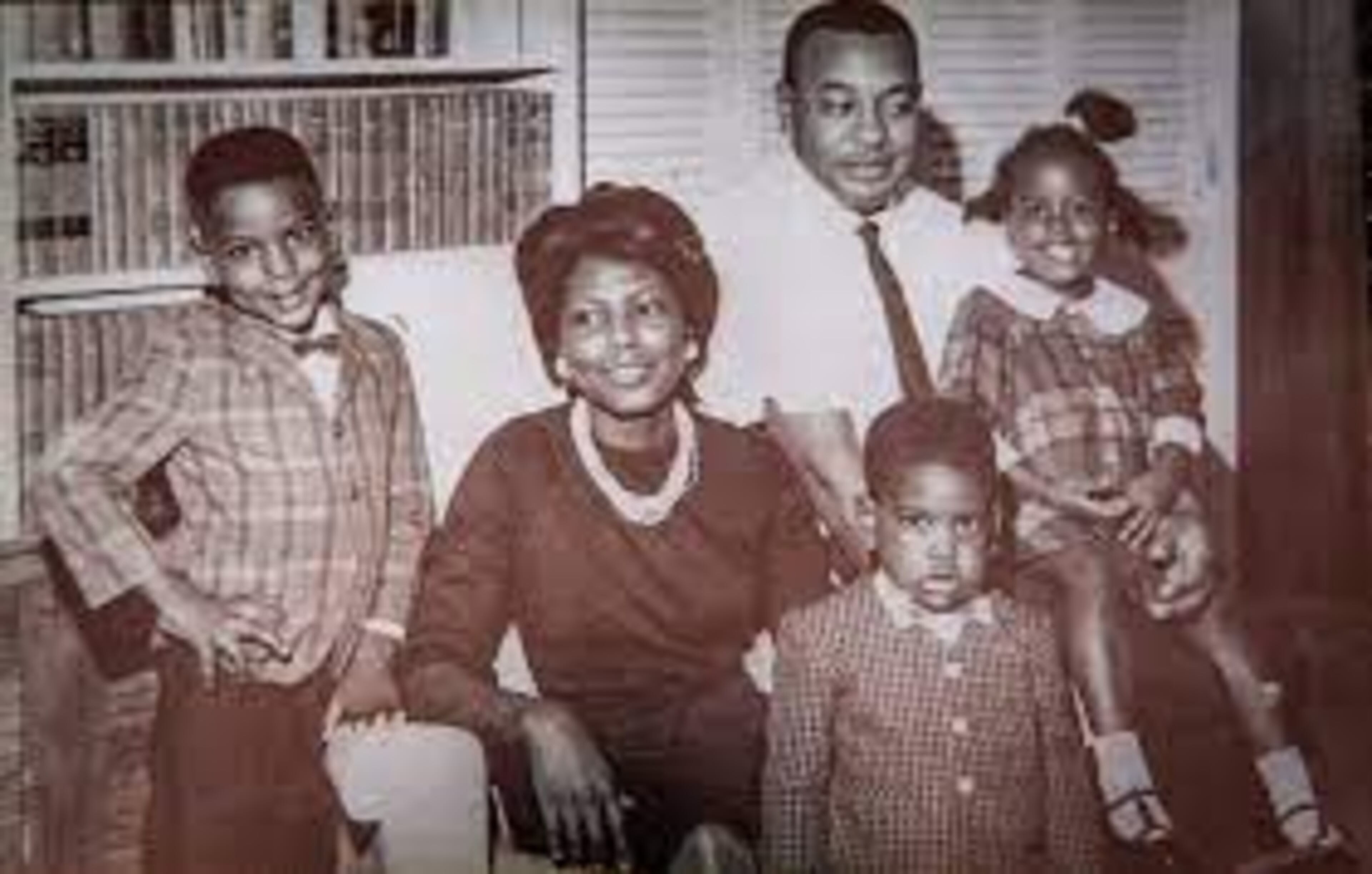 Marion King and her husband, Slater King, pose for a family photo with their children, Jonathan, Edward and Abena. (Courtesy of Jonathan King)