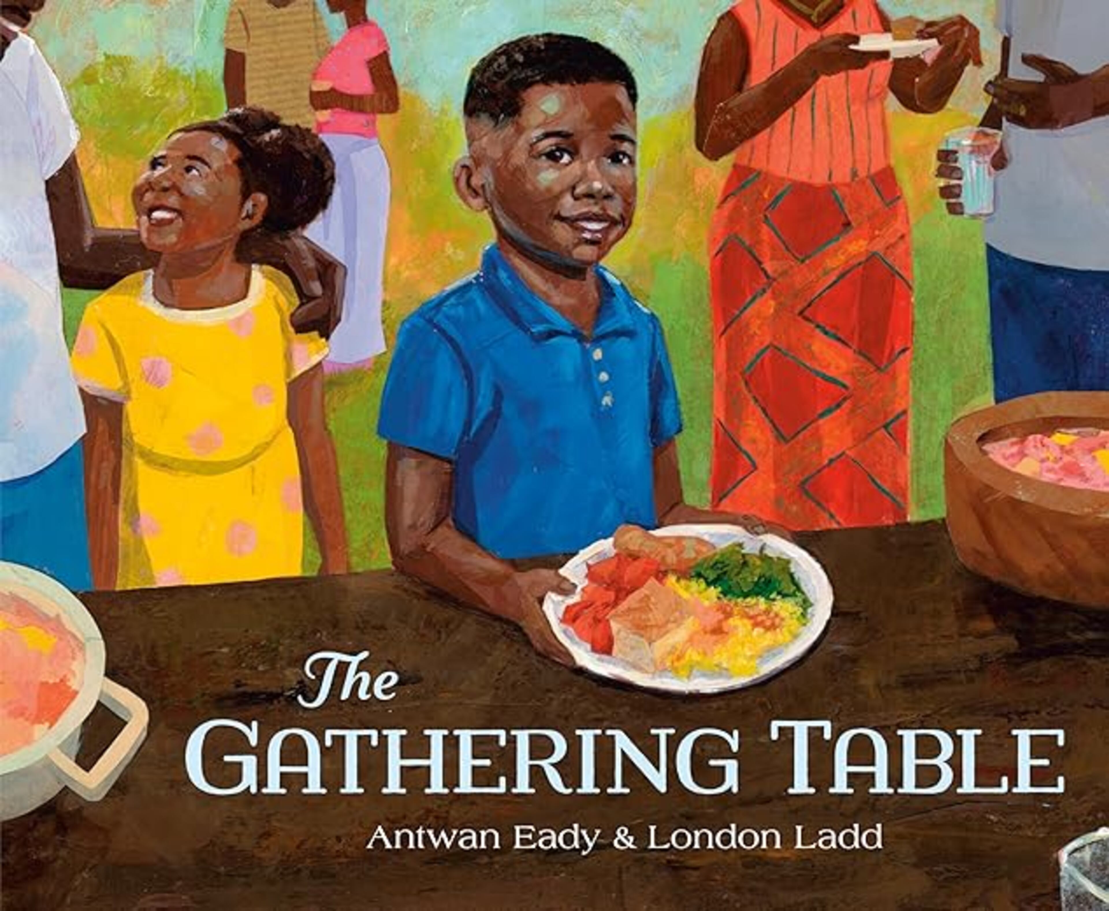 Cover art for "The Gathering Table" by Antwan Eady and London Ladd.