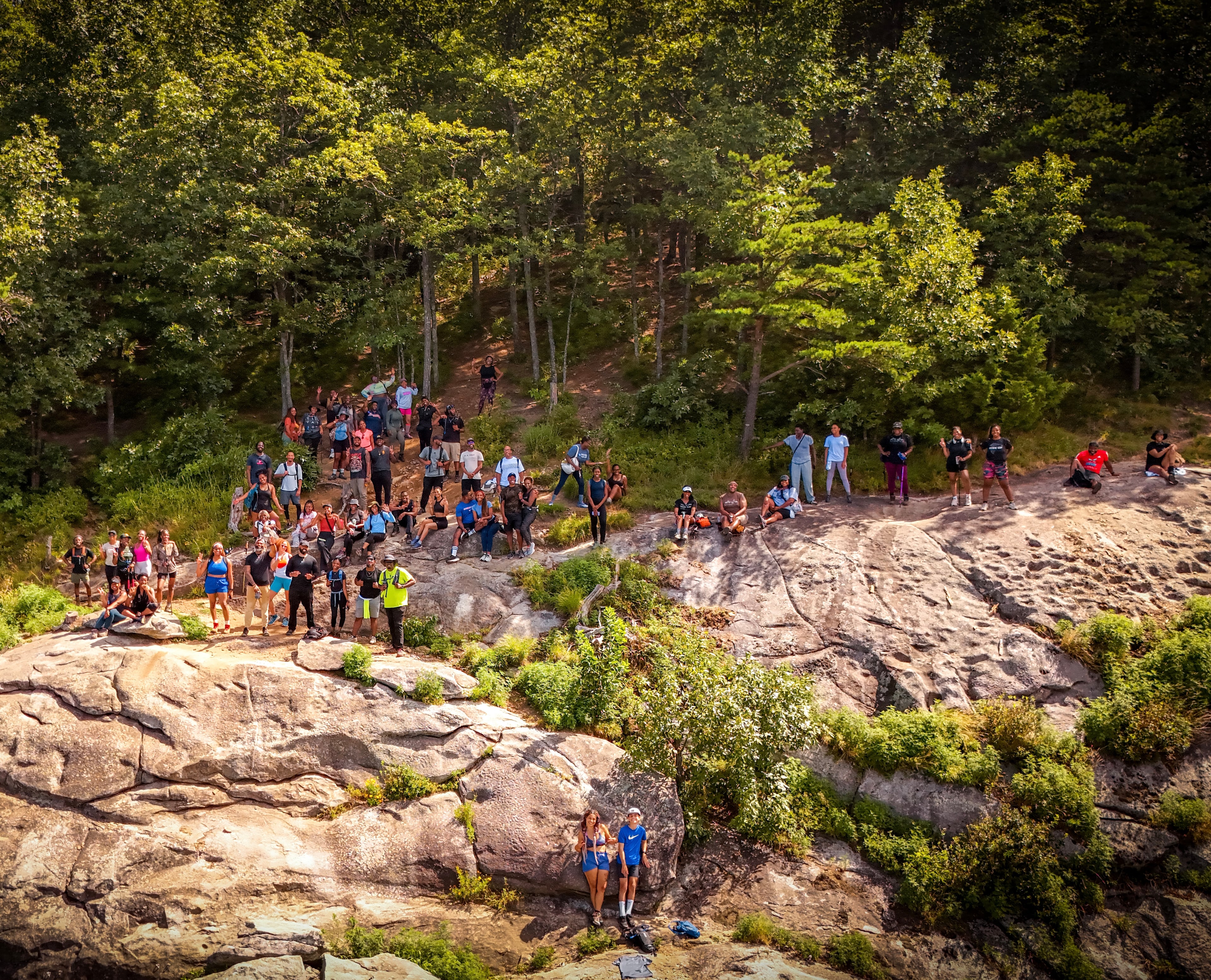 The BLK Hiking Club, founded in 2021 by Tracy Stephens, is a group for Black men and women in Atlanta to enjoy hiking and other outdoor activities. (Courtesy of Tracy Stephens)