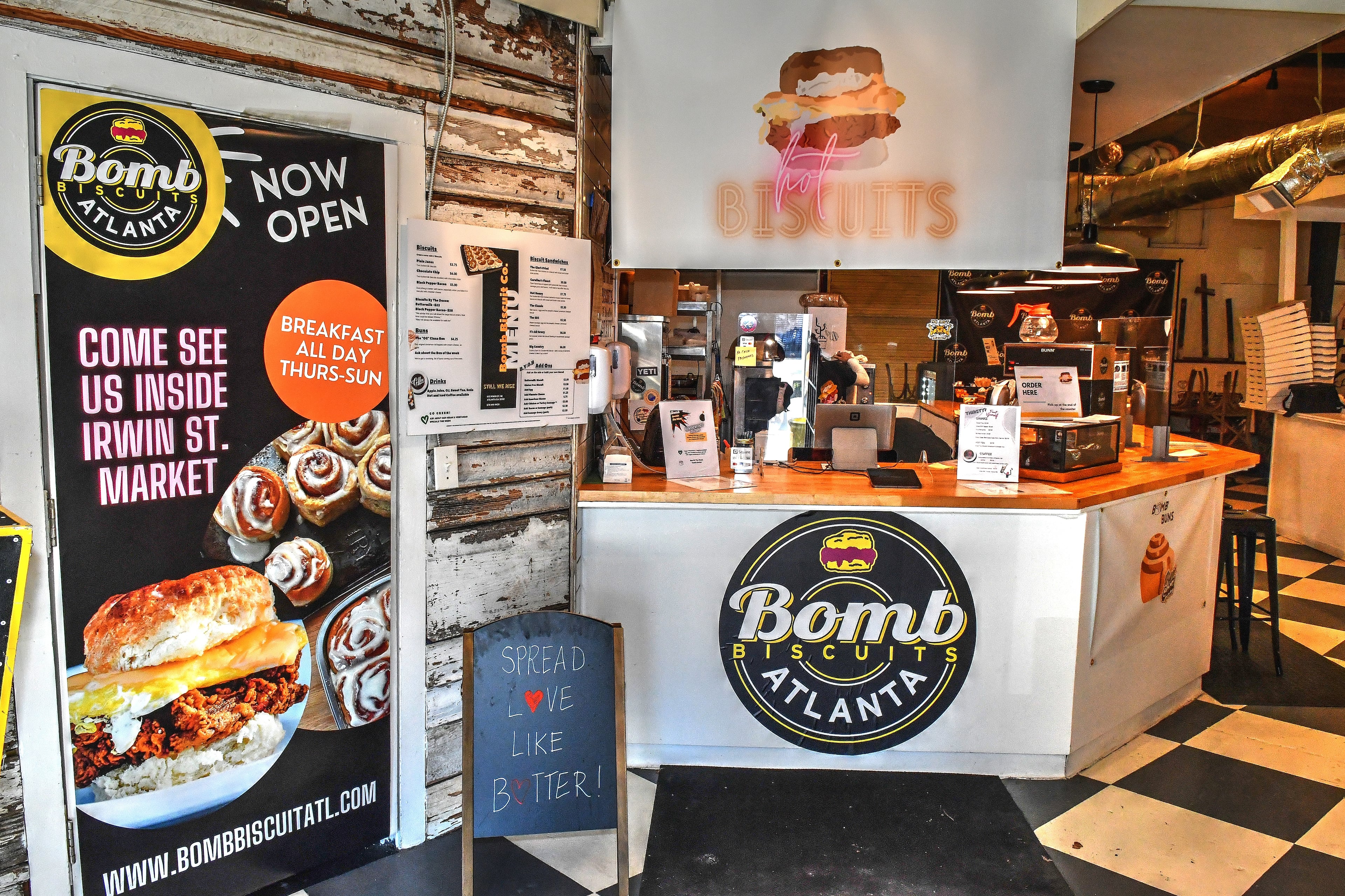 Launched as a pop-up in 2016, Bomb Biscuit moved to Irwin Street Market in 2021, where it operated from a food stall. (Chris Hunt for the AJC 2021)