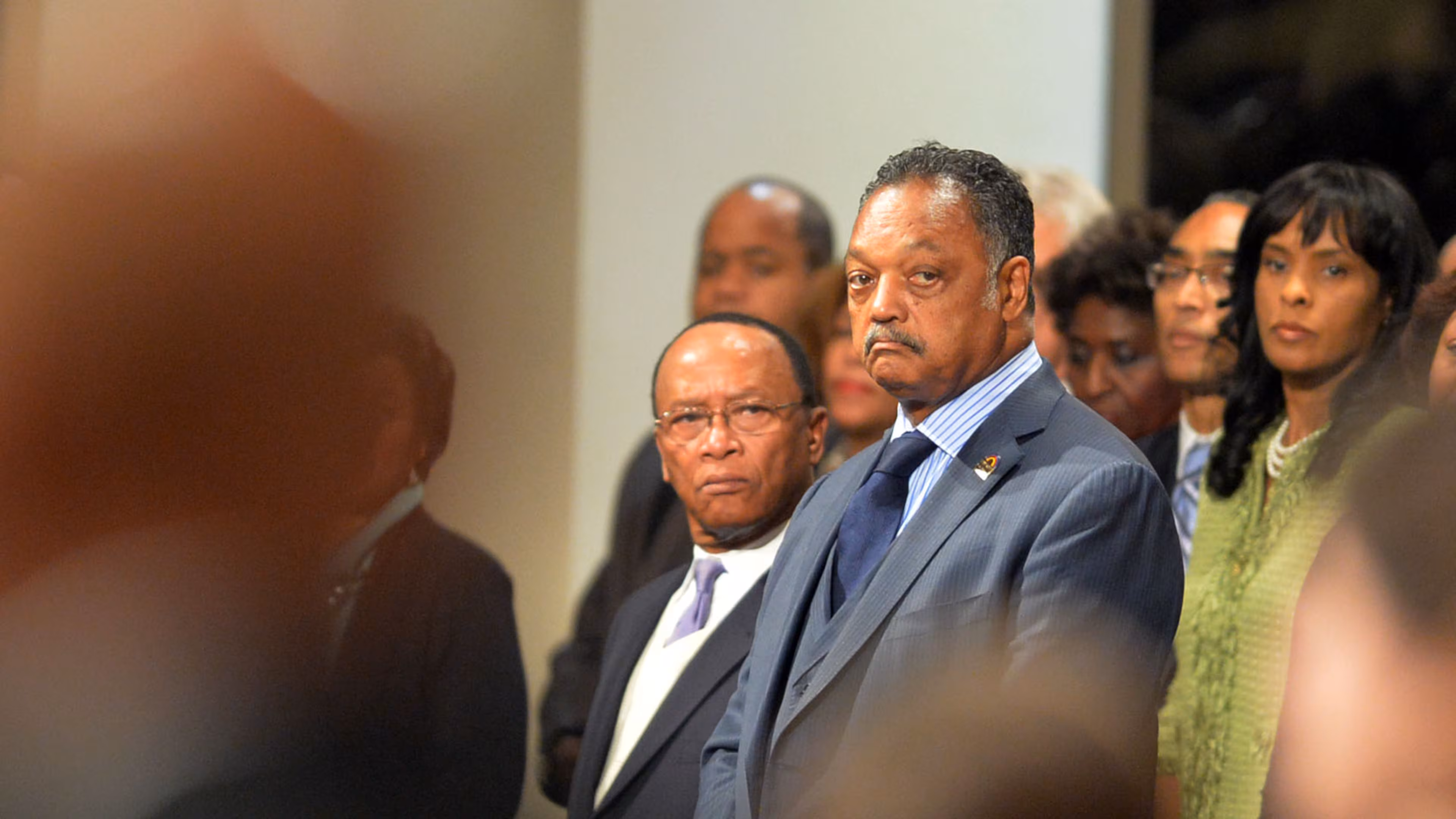 The Rev. Jesse Jackson has been hospitalized in Chicago, his organization said Wednesday. A towering figure of the civil rights era, Jackson emerged on the national stage in the 1960s. (AJC 2014)