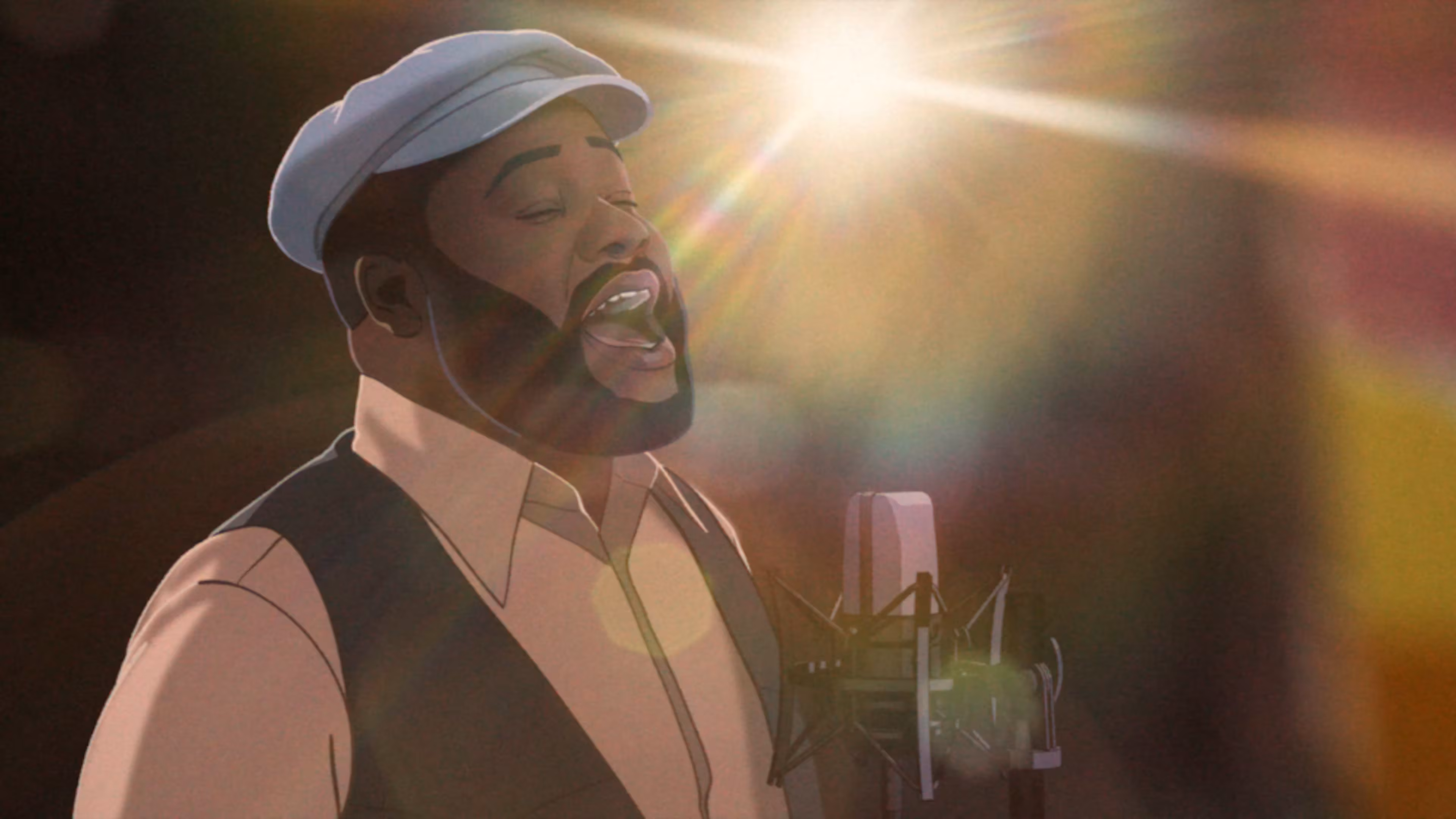 Animation still from "I Was Born This Way," Out on Film's 2025 opening selection about disco singer-turned-activist Carl Bean. (Courtesy)