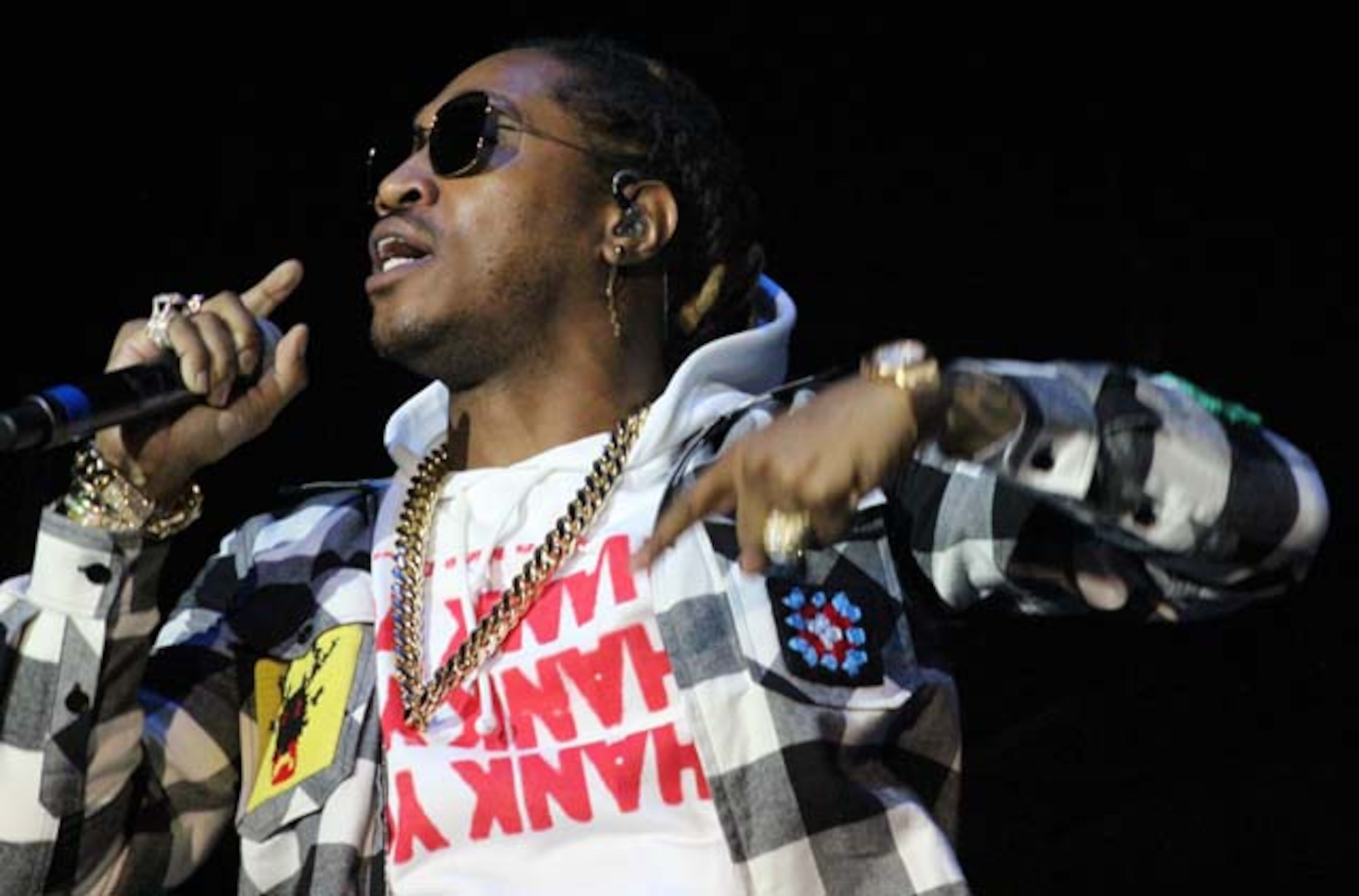 Future packed the second headlining stage at Music Midtown on Sept. 17. 2017. He brought fellow Atlanta rapper Young Thug on stage during his set. (Melissa Ruggieri/AJC)
