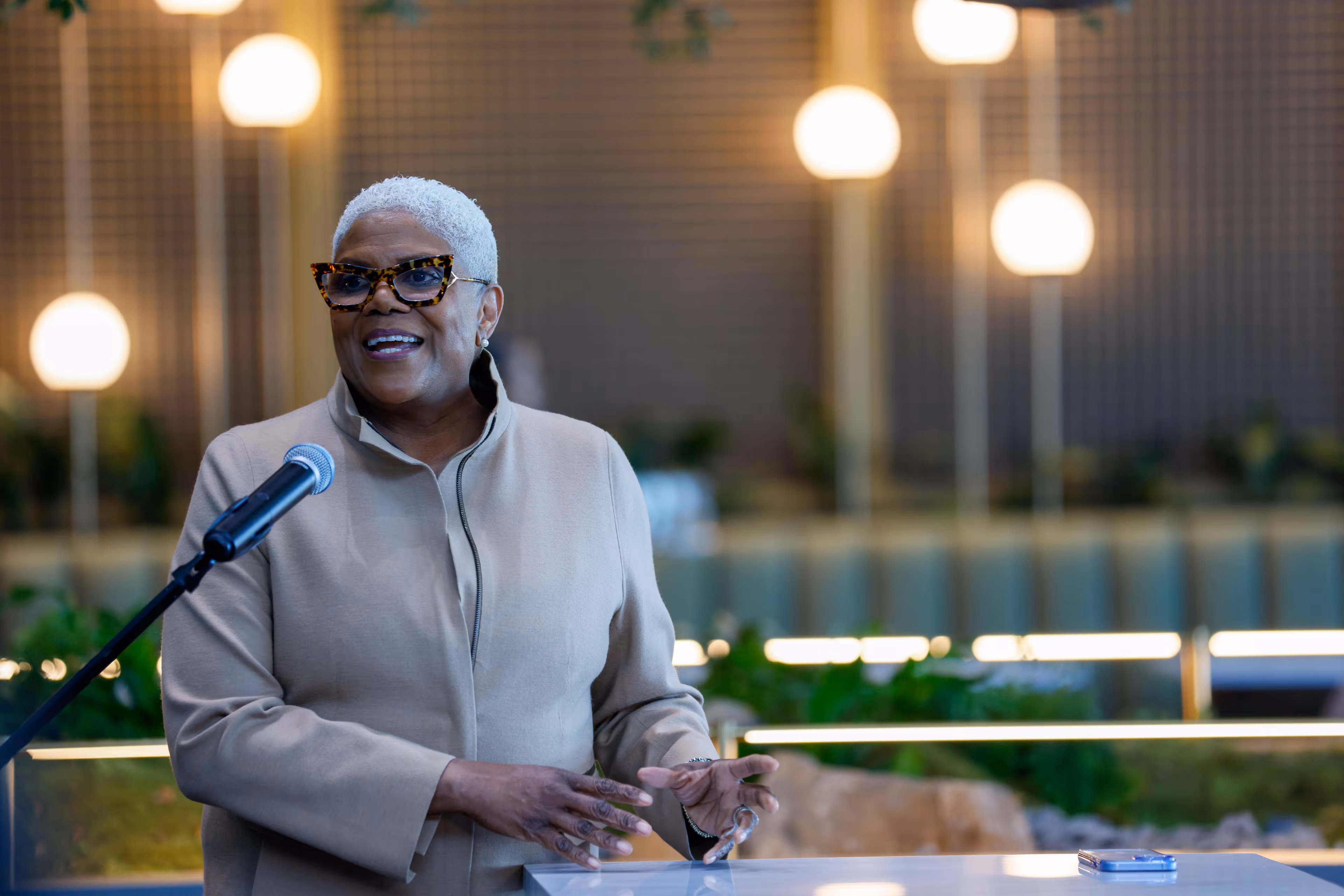 Atlanta-based chef Deborah VanTrece came to Atlanta to attend culinary school and now owns two restaurants. (Miguel Martinez/AJC)