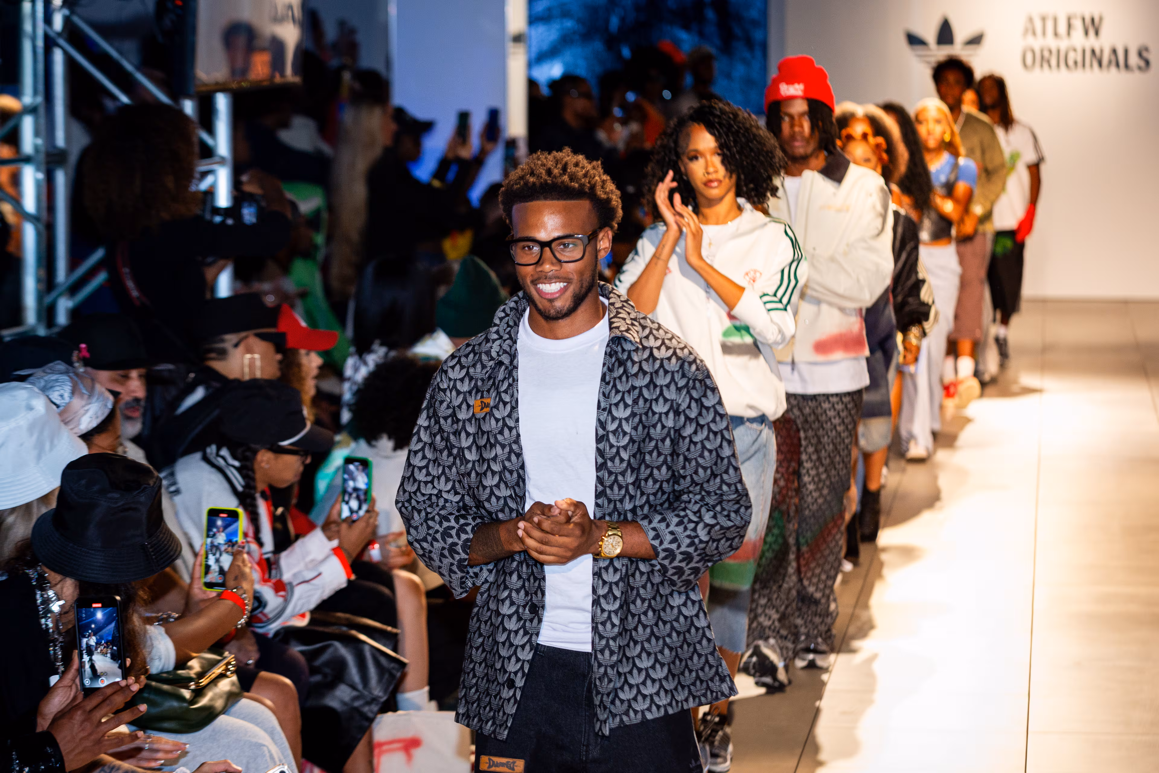 Atlanta University Center student designers at the Adidas Originals "From Campus to the Runway" fashion show, Saturday, October 4, 2025. (Courtesy of SRJ Photography)