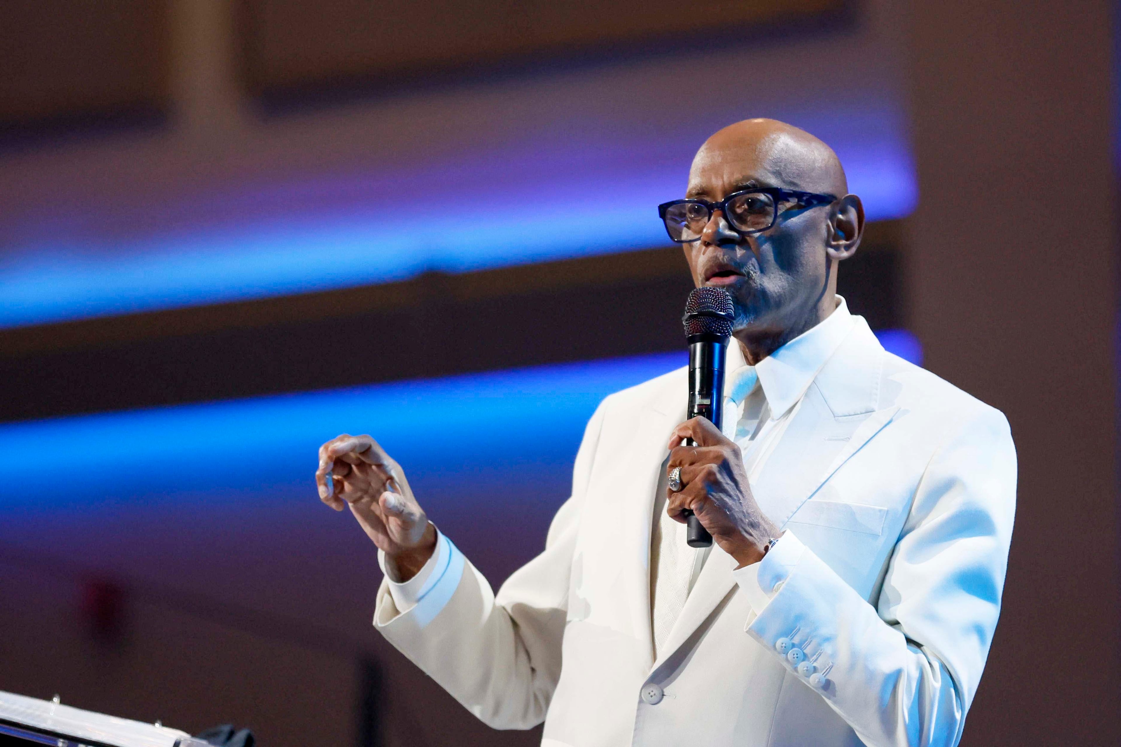 Bishop Paul Morton was the special guest preacher during the 30th pastoral anniversary celebration of Bishop Craig Oliver Sr. at Elizabeth Baptist Church on Sunday, June 8, 2025. (Miguel Martinez/AJC)