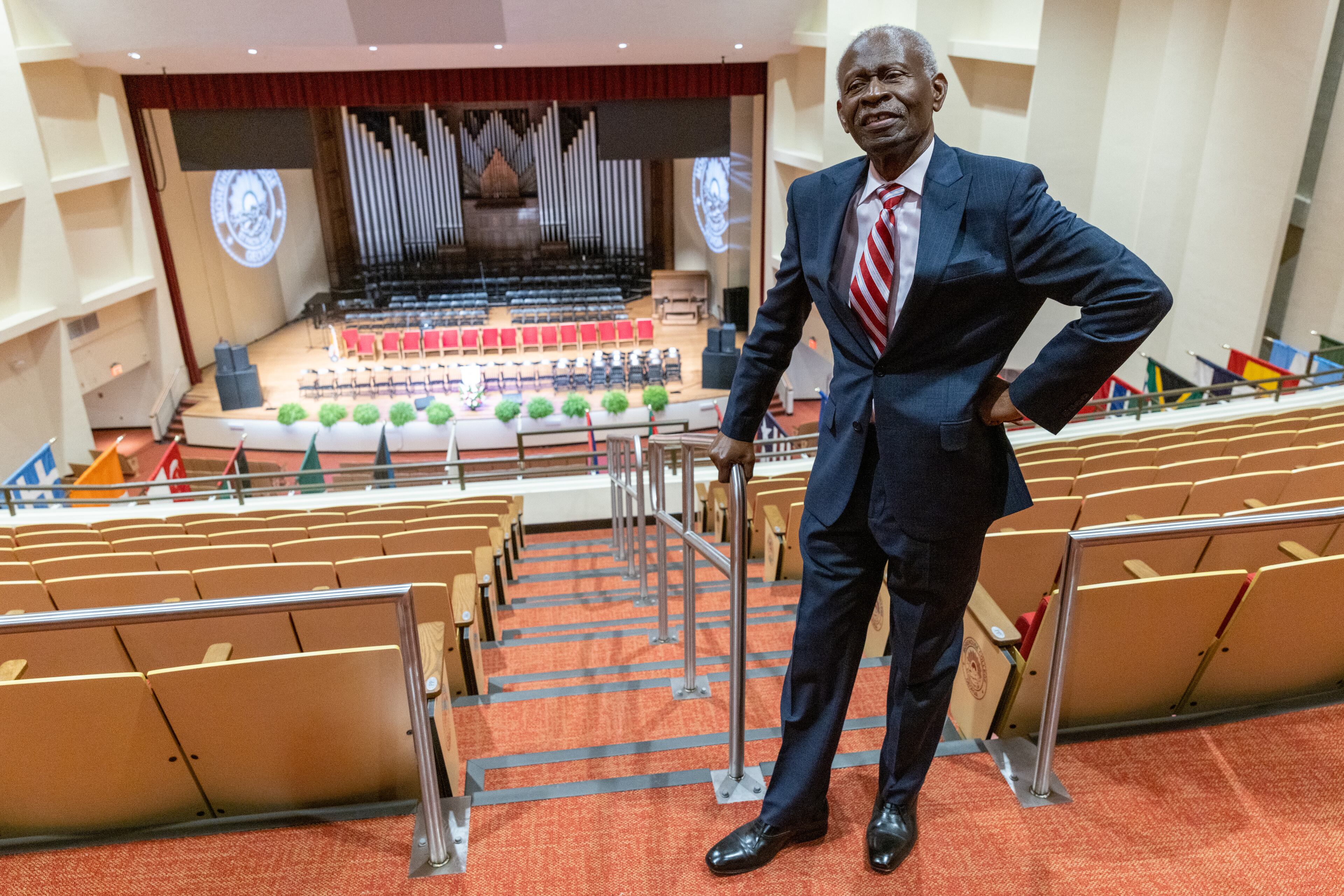 Under Dean Lawrence Carter's leadership, the Martin Luther King Jr. International Chapel on the Morehouse College has welcomed Buddhists, Muslims, Jews, atheists and pagans.. (Steve Schaefer/AJC 2022)
