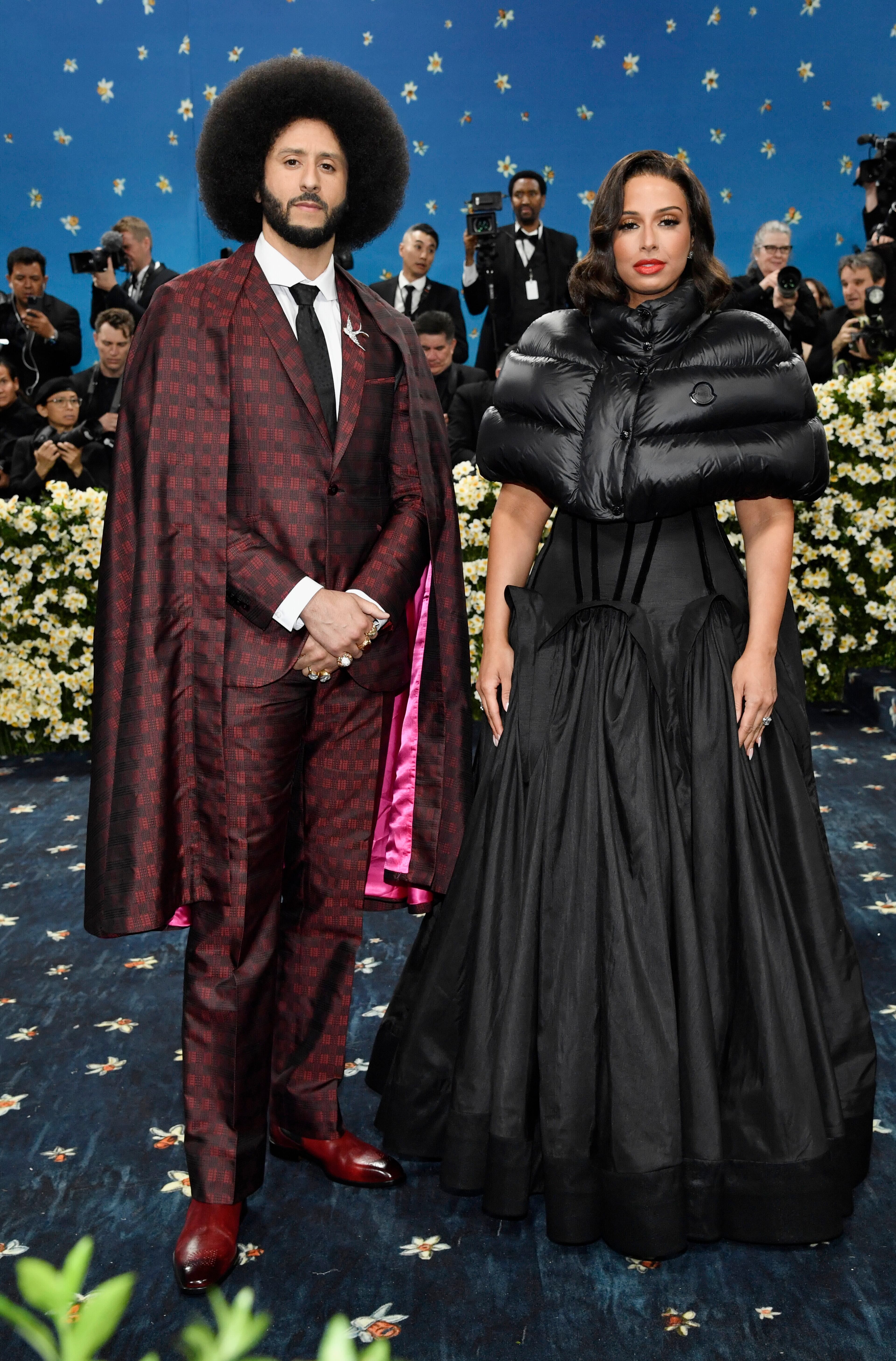 Colin Kaepernick, left, and Nessa Diab attend The Metropolitan Museum of Art's Costume Institute benefit gala celebrating the opening of the "Superfine: Tailoring Black Style" exhibition on Monday, May 5, 2025, in New York. (Photo by Evan Agostini/Invision/AP)