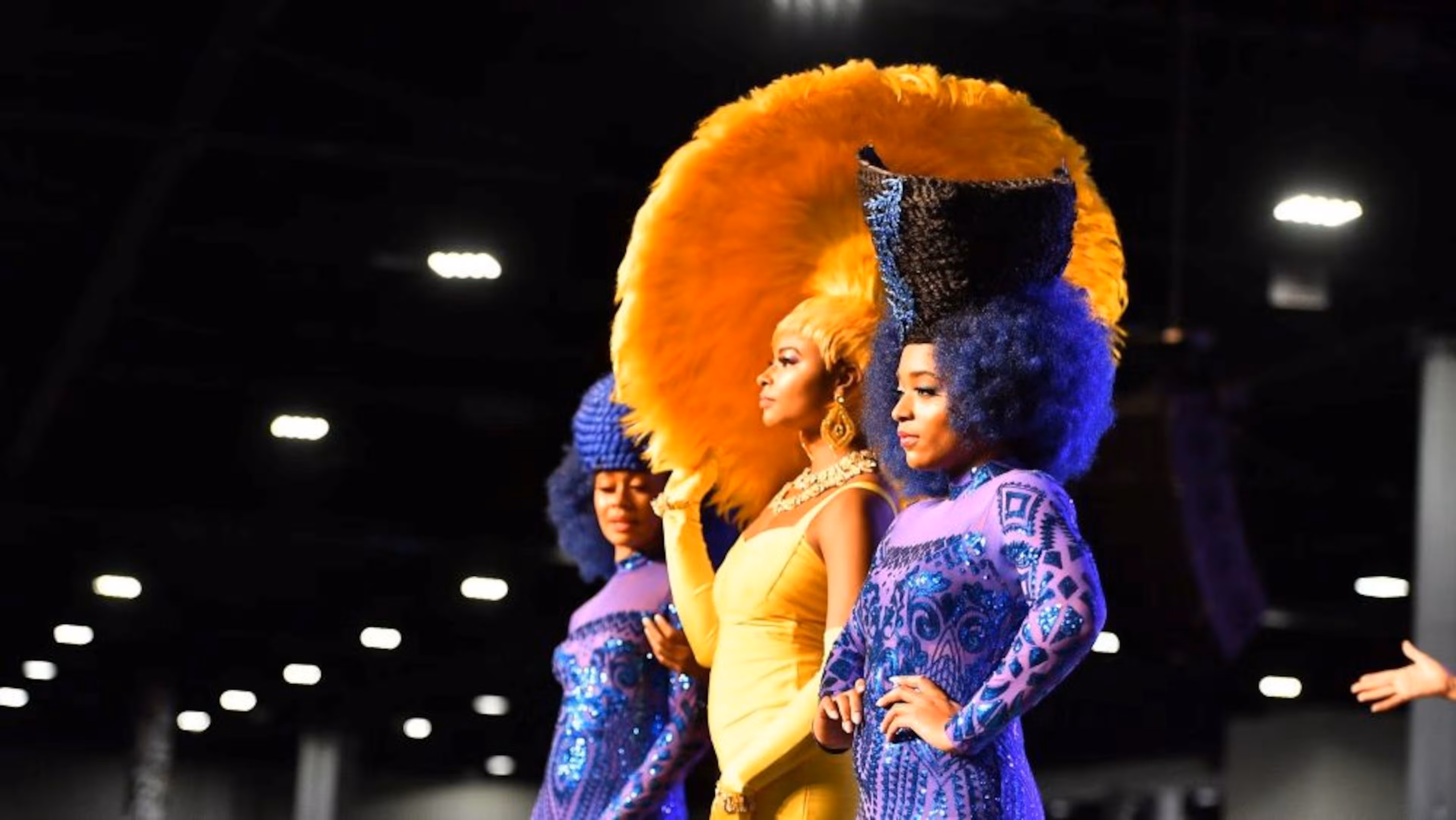 Models from the 77th annual Bronner Bros. International Hair Show Feb. 24-26, 2024, in Atlanta. (Courtesy of Bronner Bros.)