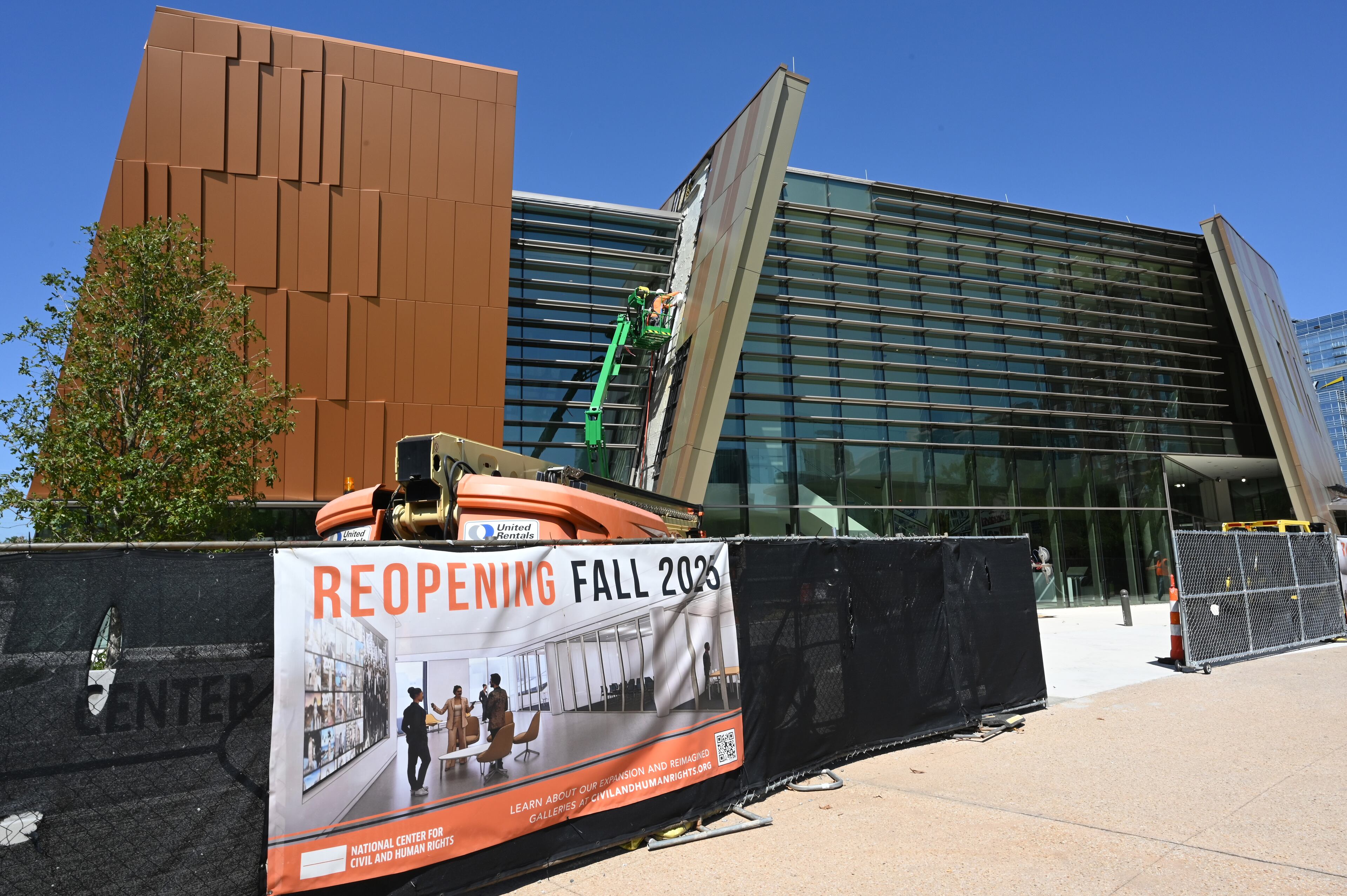 The National Center for Civil and Human Rights, which has been closed to the public since January as it undergoes a $57 million expansion, is scheduled to reopen Nov. 8. (Hyosub Shin / AJC)