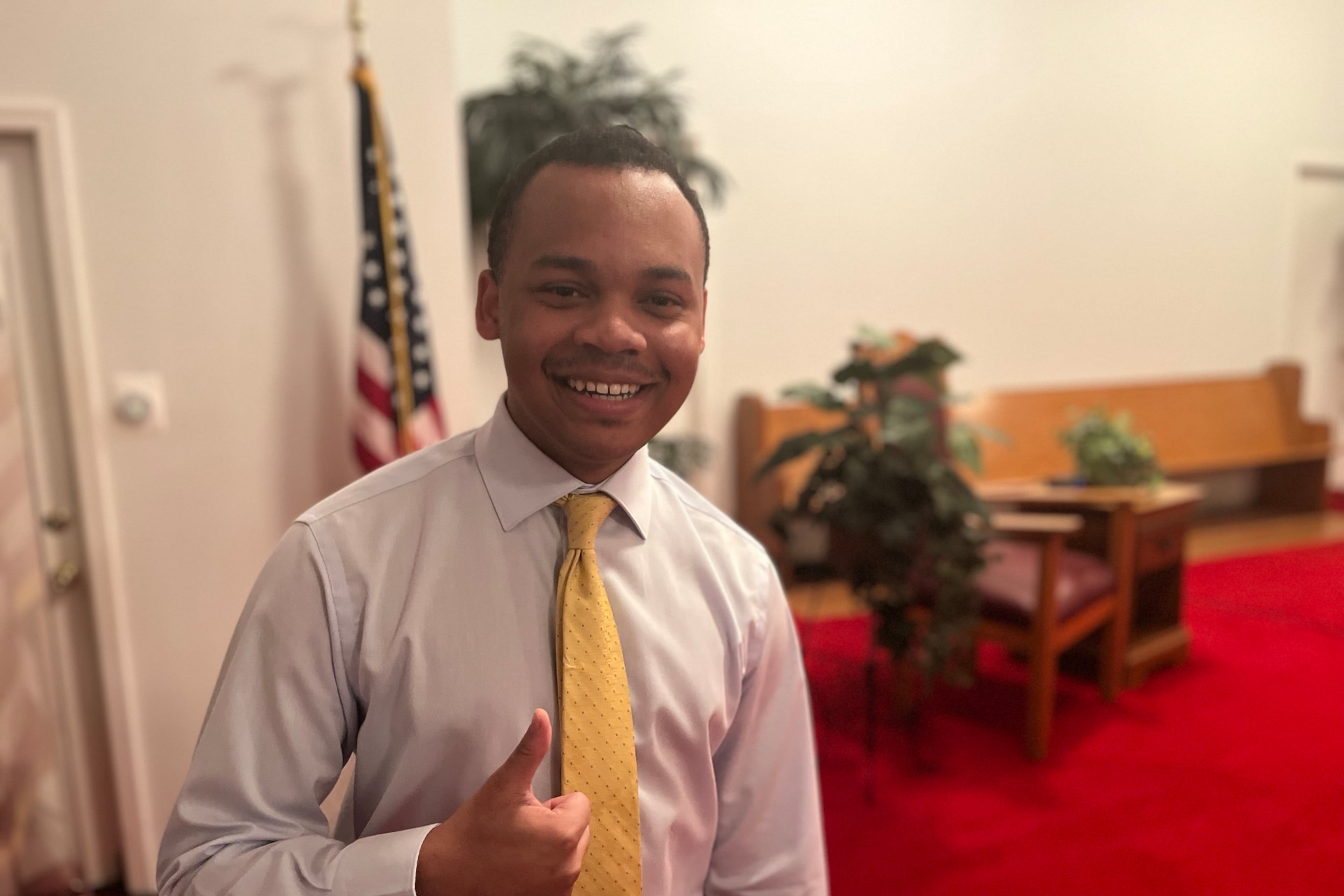 CJ Pearson has been in the political spotlight since he was a 12-year-old middle school student lobbing attacks against then-President Barack Obama in 2015. (Greg Bluestein/AJC)