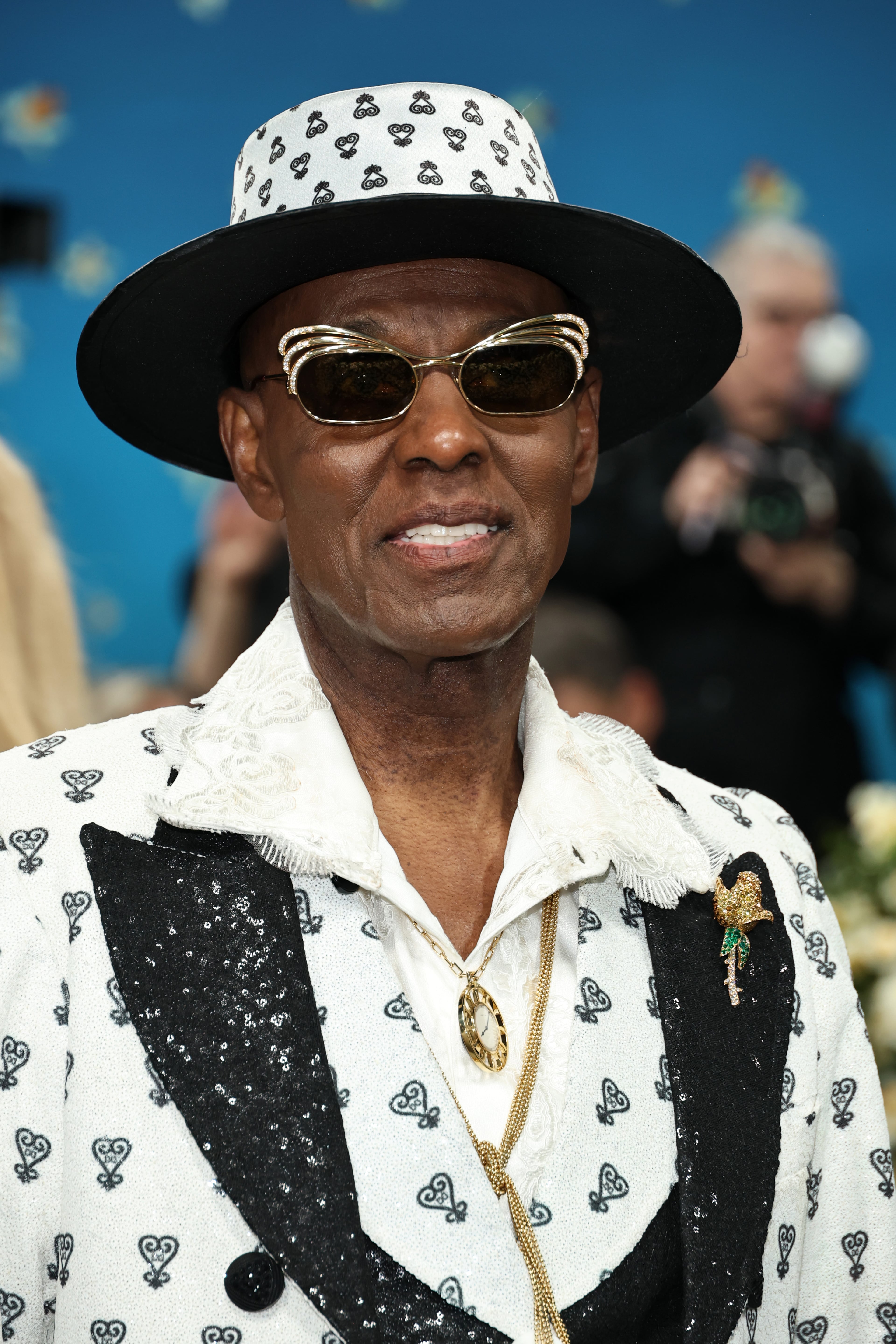 NEW YORK, NEW YORK - MAY 05: Dapper Dan attends the 2025 Met Gala Celebrating "Superfine: Tailoring Black Style" at Metropolitan Museum of Art on May 05, 2025 in New York City. (Photo by Jamie McCarthy/Getty Images)