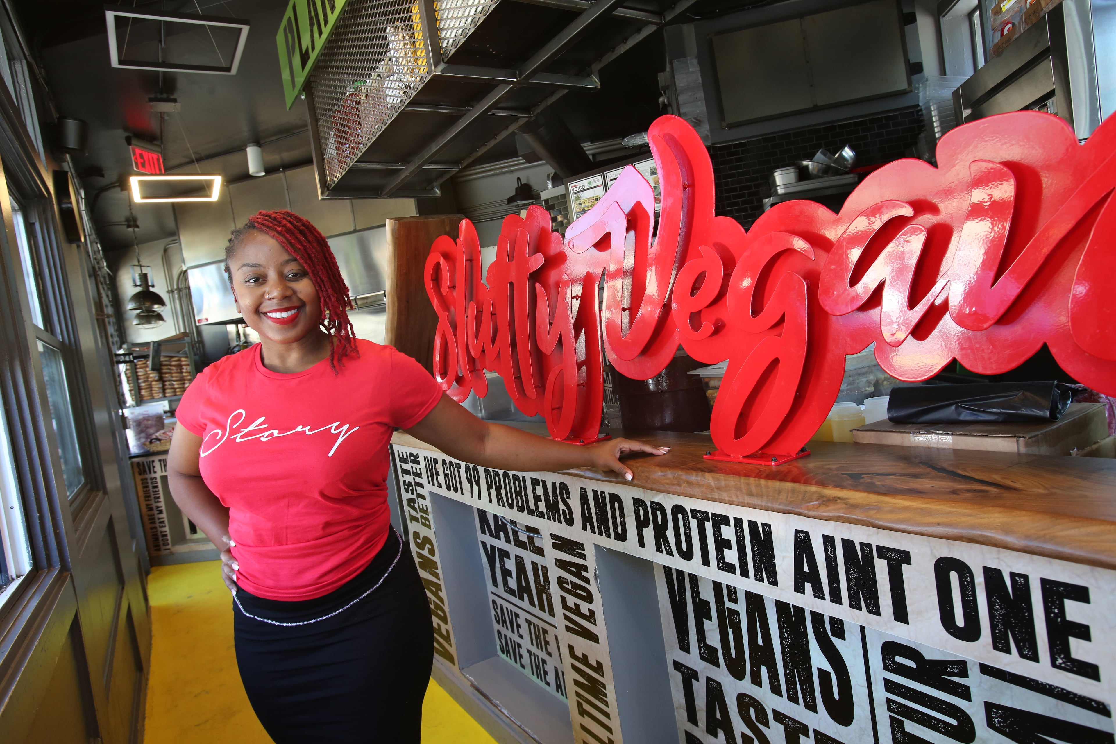 Pinky Cole opened her first brick-and-mortar Slutty Vegan restaurant in May 2019. (Tyson Horne/AJC file)