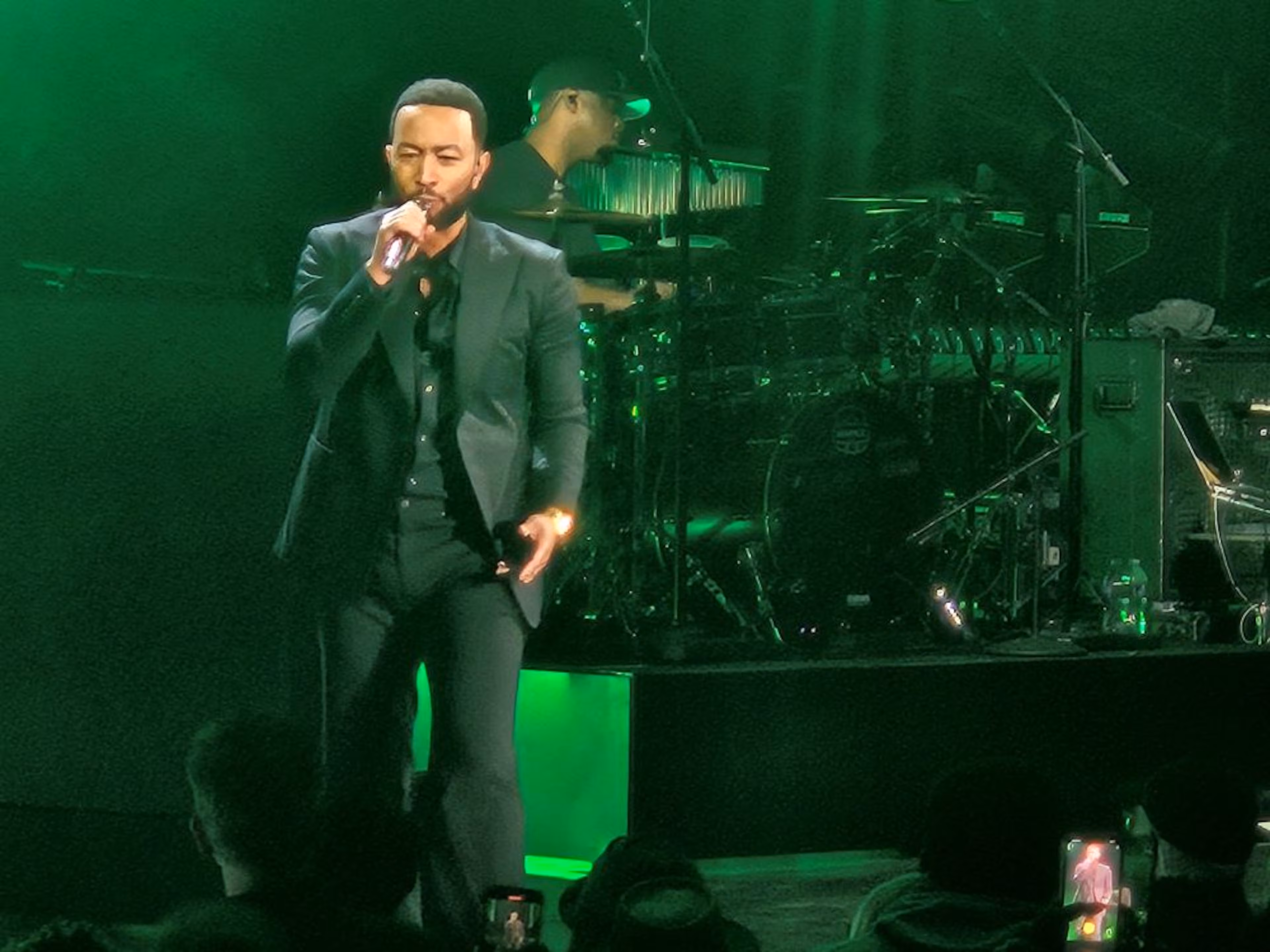 John Legend performed his entire 2004 debut album “Get Lifted” at Synovus Bank Amphitheater at Chastain Park on Friday, Oct. 24, 2025, in Atlanta. Legend said the album reflects what was happening in his personal and professional life at the time. (Christopher Daniel/AJC)