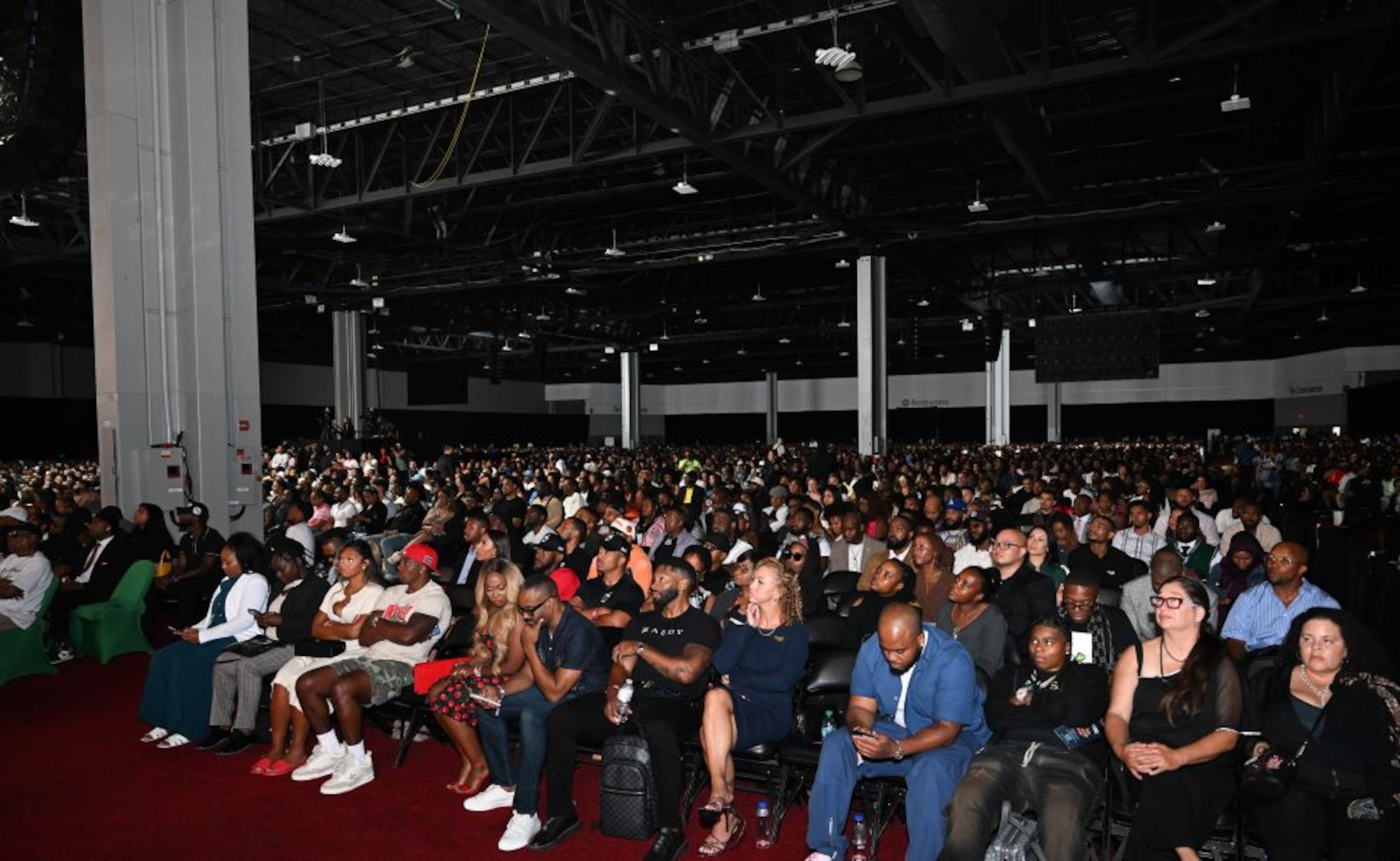 The Invest Fest 2025 audience listens to a speaker at the Georgia World Congress Center. (Ismail Sayeed)