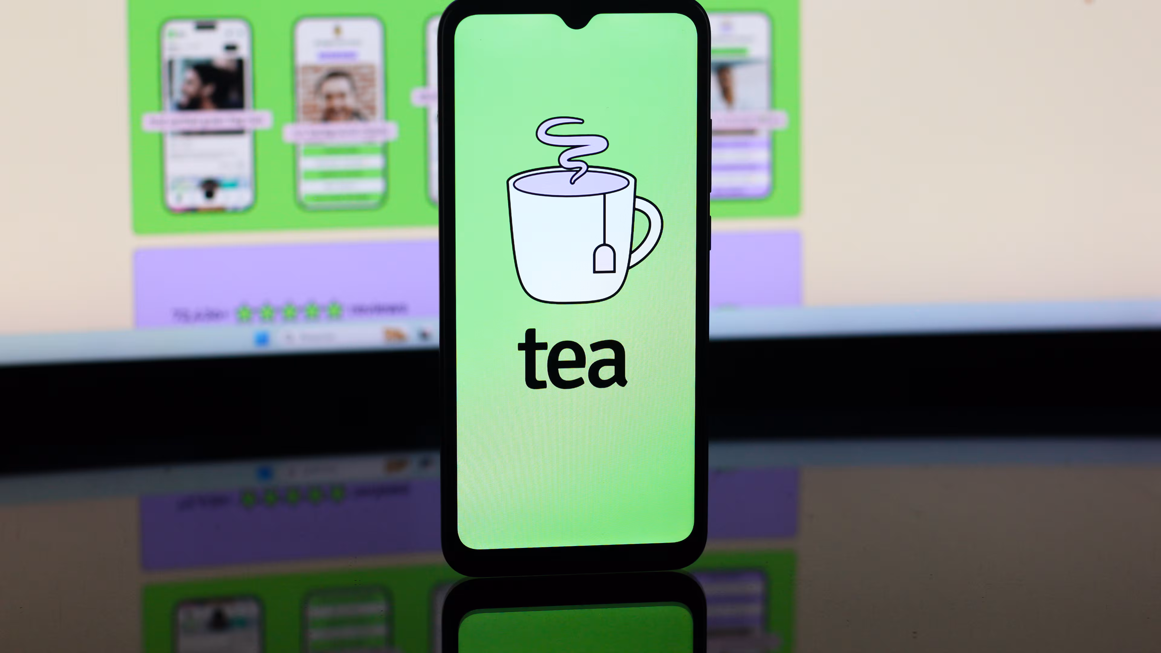 The Tea app has been pulled from Apple Stores with concerns over data breaches. (Photo illustration by Thomas Fuller/SOPA Images/LightRocket via Getty Images)